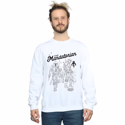 Star Wars - Sweat THE MANDALORIAN HUNTER - Homme (Blanc)