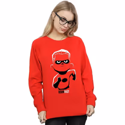 Disney - Sweat INCREDIBLES INCREDIBLE SON - Femme (Rouge)