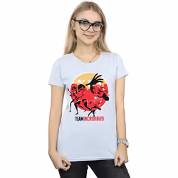 Disney - T-shirt INCREDIBLES TEAM INCREDIBLES - Femme (Gris chiné)