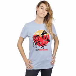Disney - T-shirt INCREDIBLES TEAM INCREDIBLES - Femme (Gris chiné)