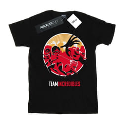 Disney - T-shirt INCREDIBLES TEAM INCREDIBLES - Fille (Noir)