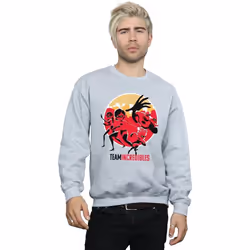 Disney - Sweat INCREDIBLES TEAM INCREDIBLES - Homme (Gris chiné)