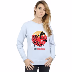 Disney - Sweat INCREDIBLES TEAM INCREDIBLES - Femme (Gris chiné)