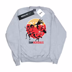 Disney - Sweat INCREDIBLES TEAM INCREDIBLES - Fille (Gris chiné)