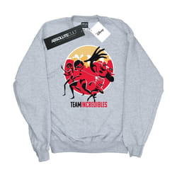 Disney - Sweat INCREDIBLES TEAM INCREDIBLES - Fille (Gris chiné)