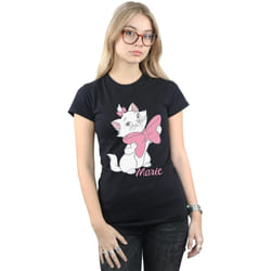 Disney - T-shirt ARISTOCATS BOW - Femme (Noir)