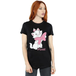 Disney - T-shirt ARISTOCATS BOW - Femme (Noir)