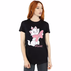 Disney - T-shirt ARISTOCATS BOW - Femme (Noir)