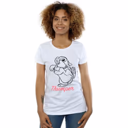 Disney - T-shirt - Femme (Blanc)