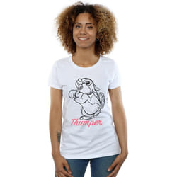 Disney - T-shirt - Femme (Blanc)