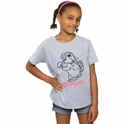Disney - T-shirt - Fille (Gris chiné)