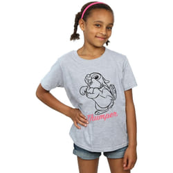 Disney - T-shirt - Fille (Gris chiné)