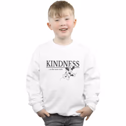 Disney - Sweat KINDNESS IS RICH - Garçon (Blanc)