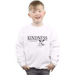 Disney - Sweat KINDNESS IS RICH - Garçon (Blanc)