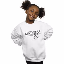 Disney - Sweat KINDNESS IS RICH - Fille (Blanc)