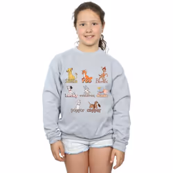 Disney - Sweat LITTLE FRIENDS - Fille (Gris chiné)