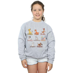 Disney - Sweat LITTLE FRIENDS - Fille (Gris chiné)