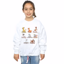 Disney - Sweat LITTLE FRIENDS - Fille (Blanc)