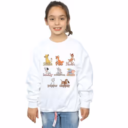 Disney - Sweat LITTLE FRIENDS - Fille (Blanc)