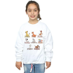 Disney - Sweat LITTLE FRIENDS - Fille (Blanc)