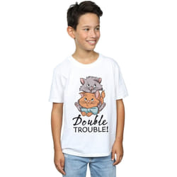 Disney - T-shirt THE ARISTOCATS DOUBLE TROUBLE - Garçon (Blanc)