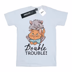 Disney - T-shirt THE ARISTOCATS DOUBLE TROUBLE - Fille (Blanc)