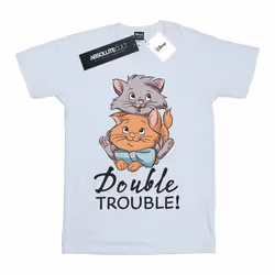 Disney - T-shirt THE ARISTOCATS DOUBLE TROUBLE - Fille (Blanc)