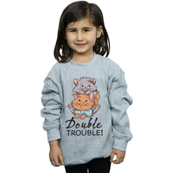 Disney - Sweat THE ARISTOCATS DOUBLE TROUBLE - Fille (Gris chiné)