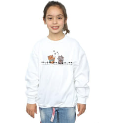 Disney - Sweat THE ARISTOCATS PIANO PLAYERS - Fille (Blanc)