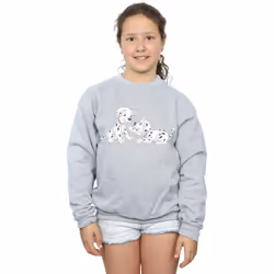 Disney - Sweat DALMATIANS FRIENDS - Fille (Gris chiné)