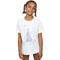 Disney - T-shirt FROZEN MAKE TODAY MAGIC - Fille (Blanc)