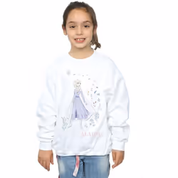 Disney - Sweat FROZEN MAKE TODAY MAGIC - Fille (Blanc)