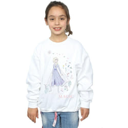 Disney - Sweat FROZEN MAKE TODAY MAGIC - Fille (Blanc)