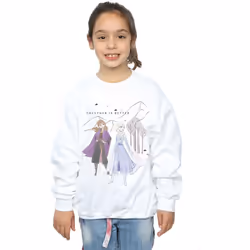 Disney - Sweat FROZEN BETTER TOGETHER - Fille (Blanc)