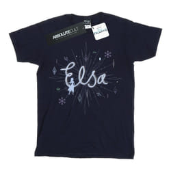 Disney - T-shirt FROZEN - Fille (Bleu marine)