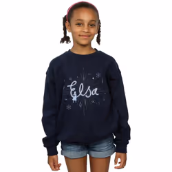 Disney - Sweat FROZEN - Fille (Bleu marine)