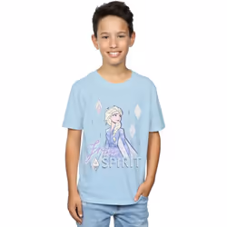 Disney - T-shirt FROZEN FREE SPIRIT - Garçon (Bleu clair)