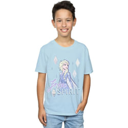Disney - T-shirt FROZEN FREE SPIRIT - Garçon (Bleu clair)