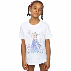 Disney - T-shirt FROZEN FREE SPIRIT - Fille (Blanc)