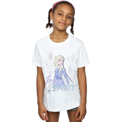 Disney - T-shirt FROZEN FREE SPIRIT - Fille (Blanc)