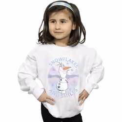Disney - Sweat FROZEN - Fille (Blanc)