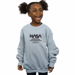 NASA - Sweat - Fille (Gris chiné)