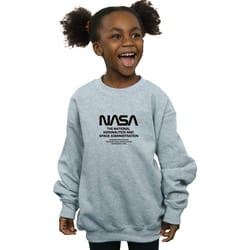 NASA - Sweat - Fille (Gris chiné)