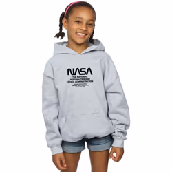 NASA - Sweat à capuche - Fille (Gris chiné)