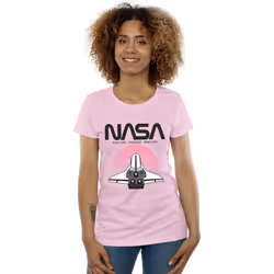 NASA - T-shirt - Femme (Rose clair)