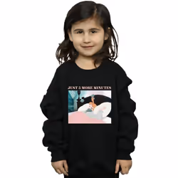 Disney - Sweat PRINCESS JUST FIVE MORE MINUTES - Fille (Noir)