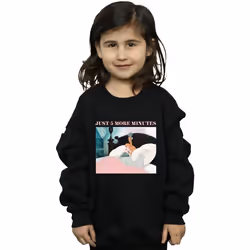 Disney - Sweat PRINCESS JUST FIVE MORE MINUTES - Fille (Noir)