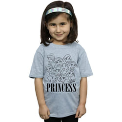 Disney - T-shirt - Fille (Gris chiné)