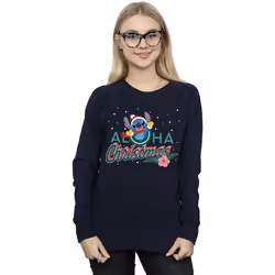 Disney - Sweat ALOHA - Femme (Bleu marine)