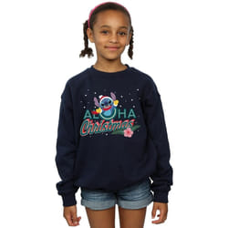 Disney - Sweat ALOHA - Fille (Bleu marine)